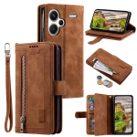 Xiaomi Redmi Note 13 Pro+ 5G &uuml;mbrise 9 kaardipesa aluse jaoks, nahast retrotelefoni kate