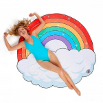 Serviette de plage et bain arc en ciel ultra-doux rainbow microfibre