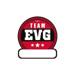 12 stickers personnalisables team EVG pour v&ecirc;tements personnalisables