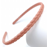Uued stiilid naistele T&uuml;drukute Juuksepael Plastist peakatted 4mm Mood Juukseaksessuaarid Raam Juukser&otilde;ngas Peapael Laineline Vaik 6 roosa