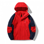 Meeste tuulejakk Meeste vabaaja v&auml;rviblokk kapuutsiga mantel Uus kevadmatka matkamine ja kulumiskindel jope L must/hall