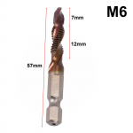 Kruvipuuritera 1/4 kuusnurkse varre liitkraan M3-M10