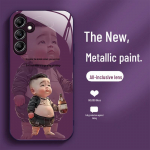 Kaitsev vedelklaasist &uuml;mbris Samsungile A34, A14, A20, A51, A32, S12 &ndash; kukkumisvastane t&auml;ispakett &ndash; Multifilmi disain &ndash; ideaalne meestele. Samsung A21S