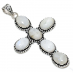 Rainbow Moonstone Gemstone Handmade 925 Sterling Silver Pendant 3.55 k2u16