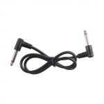 6 tk kitarri patch kaablid 7 tolli kitarri pedaali kaabel 6,35 mm liidese t&auml;isnurga t&uuml;&uuml;pi pistikud 1Pcs 60cm must