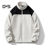 Meeste s&uuml;gistalve jope, krae, v&auml;rviga sobiv pika varrukaga paks k&uuml;lmakindel t&otilde;mblukuga suletav taskud lahtised elastsed mansett XL elevandiluuvalge