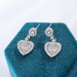 Klassikaline naiste k&otilde;rvar&otilde;ngas mood teemants&uuml;damest tsirkooniumoksiidist ripatsk&otilde;rvar&otilde;ngad kvaliteetsed peoehted aastap&auml;eva kingitus valge