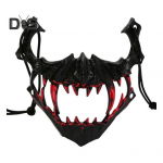 Half Face Mask Horror Halloween Kost&uuml;&uuml;m Rekvisiidid Loomade Skelett Veremask elastsete rihmadega Halloweeni Cosplay karnevalide maskeraadideks D