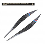 2tk auto esitulede laternate kulmude katte kleebised BMW 3-seeria F30 F35 2013-2019 l&auml;ikega must auto silmalaud kaaned ABS s&uuml;sinik