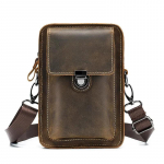 Hobuse Nahast Meeste V&ouml;&ouml;kotid Telefonikott Kotid V&ouml;&ouml;kotid Meeste V&auml;ike &Otilde;larihmaga Kott crossbody kotid meestele 13.5x5x20cm
