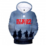 Populaarne m&auml;ng Red Dead Redemption 2 kapuutsiga 3D prindiga Meeste t&auml;navar&otilde;ivad, moer&otilde;ivad, suures suuruses laste kapuutsiga dressipluus, unisex topid XL