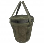 Foraging bag for collecting mushrooms, fruits, vegetables. Folding mushrooms mesh bucket, basket for morels picker, hunter. Forager gift. 29,5 x 24,5 x 30 cm roheline
