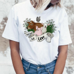 Vegan Save The Bees Naiste T-s&auml;rk T-s&auml;rk Naiste Korea naissoost Kawaii 2XL valge