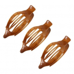 3 tk ovaalne lame juukseklamber, libisemiskindel, tugeva hoidmisega, prantslannast h&auml;rmatisega naised, t&uuml;drukud, pikad, &otilde;hukesed, paksud pardid, k&uuml;&uuml;nistega klambriga Barrette juukseaksessuaarid s&uuml;nnip&auml;evaks