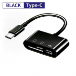 C-t&uuml;&uuml;pi adapter TF CF SD-m&auml;lukaardilugeja OTG-kirjutaja Compact Flash USB-C IPad Pro jaoks Huawei Macbooki USB-t&uuml;&uuml;pi C-kaardilugeja jaoks must