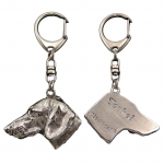 Dachshund Wire-haired, Wiener dog, Badger dog I - Silver-plated key ring with dog, handbag decoration, backpack pendant by Art-Dog brand