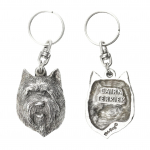 Cairn Terrier II - Silver-plated pendant with a dog in a decorative box, handbag decoration, backpack pendant by Art-Dog brand
