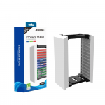 M&auml;ngude salvestustorni alus M&auml;nguplaadikarbi salvestusriiul 12 m&auml;ngu plaadihoidik PS5 m&auml;nguketaste jaoks 12.5*7.8*29.5cm must