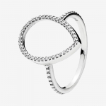 925 Sterling H&otilde;be Pan S&otilde;rmus Mood Veesilm Kristalli Tsirkooniga S&otilde;rmus Naistele Pulmapeo Kingitus Mood Ehted 10