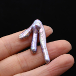 1 tk unikaalsed kanak&uuml;&uuml;nekujulised kunstp&auml;rlihelmed ehete valmistamiseks Ise ise teha omap&auml;rane Halloweeni j&otilde;ulukink Valge roosa Aksessuaarid K&auml;sit&ouml;&ouml; 19&times;30mm 1Pc/19&times;30mm valge