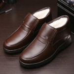 Mood Meeste Talv pluss Velvet soojad puuvillased saapad Nahast saapad Meeste soojad &auml;rikingad Nahast pulmakleidikingad 38 must