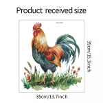 Fun-f147 maalitud aed Kukk elutuba k&ouml;&ouml;k veranda Kodu taustakaunistuse seinakleebis 35*39CM/fun-f147