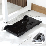 Arvutitorni alus Reguleeritav mobiilse protsessori statiiv, m&auml;nguarvuti &uuml;mbris koos 4 rattaga, enamikule lauaalusele arvutile A1