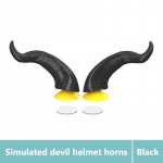 SEAMETAL Mootorrattakiivrid Devil Horn Dekoratsioon Iminapp Roller Jalgratas Mootorratas Rula Kiivrid Dekoratiivsed Lehmasarve Kiivri Aksessuaarid must