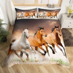 Jooksev hobune 3D voodipesukomplekt King Queen Double Full Twin Single suurus voodipesukomplekt 135x200cm 2pcs