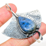 Natural Sodalite Gemstone Handmade 925 Sterling Silver Pendant 2.48 l1d26