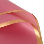 20 tk / pakend lilledega pakkimispaber Kuldse &auml;&auml;risega roos Korea stiilis pooll&auml;bipaistev kingituste pakkimine Lillepoodi kimpude pakkimismaterjal 58x58cm