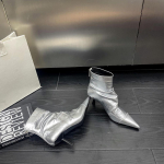 mood H&otilde;bedane Punane Must Naiste Poolsaapad Terava ninaga L&uuml;hike Saapad &Otilde;hukesed k&otilde;rged kontsad Selg T&otilde;mblukk S&uuml;gistalvesaapad Naise Suurus 35-40 225 must