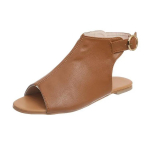 Moekingad Naised 2024 Suvesandaalid Sapato Feminin Mugavad PU Ostlemine Madala Sisetallaga Sandaalid Naistele Kingad Piiluv Varvas Sandalias Mujer UUS 10 pruun