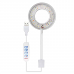 USB 8W akvaariumi LED klambriga valgusti 360 kraadi p&ouml;&ouml;ratav akvaariumi tuli merevees taimede kasvatamiseks 4 v&auml;rvi reguleeritav valge
