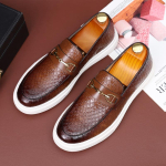 Moodne Mood Meeste Vabaaja Nahast Kingad Meeste Klassikaline Briti Stiil Monk Loafers Meeste Libisevad V&auml;litingimustes Lamedad S&otilde;idukingad 38 (US 6)