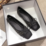 Suurused 44 Ballerina kingad &Uuml;mar nina Kingad Naistele Tweed Mugavad Slip-on Lamedad Kingad Daamide Raseduskingad Zapatos 32 must