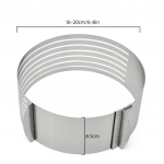 &Uuml;mmargune leivakoogi l&otilde;ikur terasest koogivaht k&uuml;psetusvormi r&otilde;ngas reguleeritav t&ouml;&ouml;riistavorm