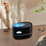 Eeterliku &otilde;li difuusor 3 k&auml;iguga taimer V&auml;rviline &uuml;mbritsev &ouml;&ouml;valgus Lauaarvuti &otilde;huniisutaja hotelli lauale elutuppa magamistuppa koju must