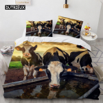 &Scaron;oti m&auml;giveised Tekikoti komplekt Naljakas taluloom Tekikott Lastele Poisile Lehm M&auml;giheinamaa Queen Size 2/3tk Tekikott EU single(135x200cm)