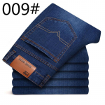 Polsterdatud ja paksendatud teksad meeste s&uuml;gis- ja talveosa uued lahtised sirged sametiga soojad meeste talvep&uuml;ksid 35