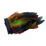 1-meetrine naturaalne kukesulgede &auml;&auml;ris meisterdamiseks plumas 13-18 cm mustad suled lint DIY &otilde;mblemine r&otilde;ivad peokaunistused punane