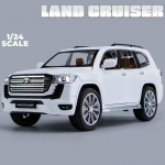 Uus 1:24 Toyota LAND CRUISER LC300 Prado linnamaastur sulamist automudel survevalu metallist m&auml;nguasi maastikus&otilde;idukid automudeli simulatsioon lastele kingitus valge