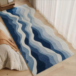 Roheline vaip voodi&auml;&auml;rne vaip, paksendatud pl&uuml;&uuml;sis tuba, magamistuba, voodi ees voodi, voodialune ebakorrap&auml;rane p&otilde;randamatt 100cm * 200cm