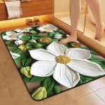 3D Flower Cross-Border Vannitoa p&otilde;randamatt &ndash; libisemisvastane, kiiresti kuivav, vett imav vaip 50*80cm