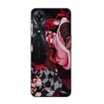 Coque pour Oppo A78 5G demon slayer tanjiro nezuko attaque combat Maniacase