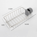 K&ouml;&ouml;k Roostevabast Terasest Valamu N&otilde;udekuivatusrest K&auml;snahoidja Segistihoidja Seebialus Riiul Korv Korraldaja Vannitoa Tarvikud