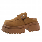 Suede Chunky Platform Naiste Muulad Kingad Moodsad K&otilde;rged Kontsad Sussid 2025 Trend Talv Uus Br&auml;nd Pandlaga Vabaaja Femme Jalatsid 35