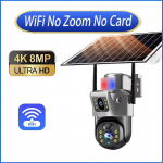 6K 10x Suumiga WiFi V&auml;litingimustes P&auml;ikesetoitega Kaamera Kolme Objektiiviga 12MP HD &Ouml;&ouml;n&auml;gemine PTZ J&auml;relevalve PIR Automaatne J&auml;lgimine Traadita V&otilde;rgukaamera Wifi Cam No Zoom