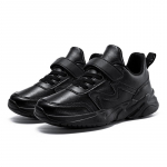 Mustad laste spordijalatsid Kerged vabaaja lamedad jalutusk&auml;igukingad lastele poistele V&auml;lisjooks Libisemiskindlad laste tennised 36