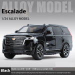 1:24 Cadillac Escalade maastur Sulamist Auto Die-cast Metallist Mudel &Auml;riauto Heli ja Valgus Lauakollektsioon Dekoratsioon Kingitus Poiss V&auml;ljapaneku Kaunistused must